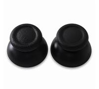 AKORD 2 x Replacement Controller Analogue Thumbsticks for Sony PS4 - Rubberised Thumb Grip Stick Repair Kit for PlayStation 4 DualShock 4 - Black