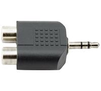 AKORD 3.5 mm Male Stereo Plug to 2 RCA Female Jack Audio Y Splitter Adapter