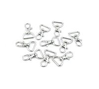 AKORD 360° Swivel Trigger Snap Hooks - Silver, 10Pcs