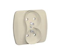 AKORD Beige 2x Outlet with Screw Terminals 16A 250V