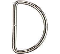 AKORD D-Rings for Bag or Purse Handles, Silver, 25 mm, Pack of 10