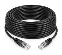 AKORD Gigabit Cat6 Network Ethernet RJ45 UTP Network Cable Lead 3m to 10m/15m/20m/25m/30m metre (30 Metre, Black)