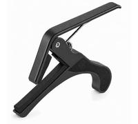 AKORD Guitar Capo, Quick Change Single-Handed Trigger Clamp for Acoustic and Electric Guitars, Black