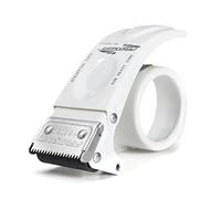 AKORD Heavy Duty Metal Packing Packaging Tape Roll Hand Dispenser Gun, White