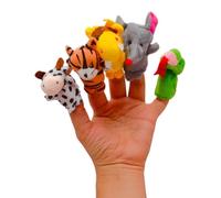 AKORD Koly Zoo Zodiac Soft Animal Puppets Finger Plush Toy