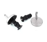 AKORD Pair Toilet Seat Fixings Top Fix Universal Pack Well Nut WC Blind Hole Fitting Rubber Back To Wall