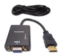 AKORD PC HDMI to VGA SVGA RGB Video with Audio Cable Lead Converter Adapter