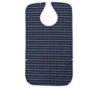 AKORD Waterproof Adult Mealtime Bib Protector Elderly Disability Aid Apron Food Catcher, Blue