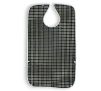 AKORD Waterproof Adult Mealtime Bib Protector Elderly Disability Aid Apron Food Catcher, Green