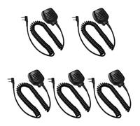Akoree 5 Pack KMC-45D Shoulder Speaker Mic Remote Speaker Microphone with Earpiece Jack for Kenwood TK430 TK2000 TK3000 TK3201 TK2160 TK3160 TK2402 TK2312 NX220 NX240 NX340 Heavy Duty Speaker Mic