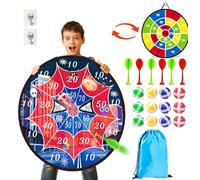 Akosuntoys 29 Inches Kids Dart Board Set,Double Sided Dart Board Indoor & Outdoor Party Games Toys Gifts for 3-12 Year Old Boys Girls Toys age 3-12 (spiders)