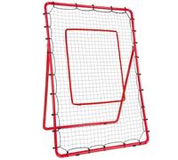 AKOZLIN 5 Angles Adjustable Baseball Softball Volleyball Lacrosse Rebound Bounce Back Net 6×4FT with Strike Zone Baseball Rebounder Net Pitchback Baseball Nest with Carry Bag