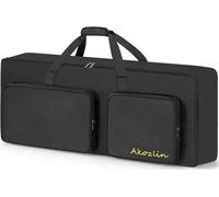 AKOZLIN 54-Key Keyboard Case 37"x5.3"x14.5"Full Padded Soft Gig Bag Black | Keyboard Bag for 54-Note Portable Electric Piano Foldable Bag With Handle Strap Pockets
