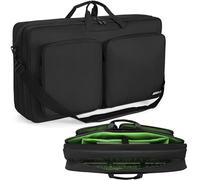 AKOZLIN Carry Case for Pioneer RX/NI Traktor Kontrol S8/DDJ SX SX2 SX3/DDJ 800/DDJ FLX6/DDJ 1000 1000SRT/Denon MC7000 Portable DJ Controller Travel Carry Bag Double Layer 28.7"×16.5"×5.9" Black