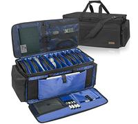 AKOZLIN DJ Cable File Bag with Detachable Dividers and Bottom Cable Bags for Musicians Travel Gig Bag for 15.6" Laptop,Professional DJ Gear, Sound Instrument and Music Equipment Accessories,XLarge