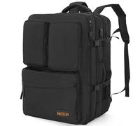AKOZLIN DJ Mixer Travel Backpack 15"x9.8"x21.6" For DDJ FLX4 Controller DJ Lite SB 400 Multi-Pockets With USB Port For Two Equipments,Laptop,Vinyl Records,Cables Accessories, Black,