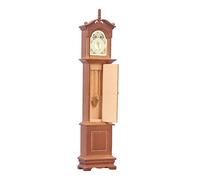 Akozon 1/12 Dollhouse Miniature Grandfather Clock Wooden Model Furniture Accessory for Dollhouse Decor