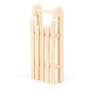 Akozon 1:12 Scale Miniature Wooden Sleigh Model DIY Christmas Dollhouse Accessory (Plain Model)