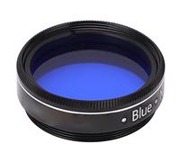 Akozon 1.25 Inch Moon Filter Eyepiece Filter Telescope Filter 80A Improving Clarity Planetary Filter Optical Glass Telescope Filter with Storage Box for Star Cluster Observation