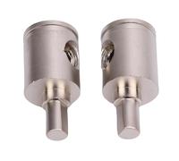 Akozon 1 Pair Brass Amp Input Reducers, Car Amplifier Wire Terminal Connectors for Vehicle Sound Systems, Metal Amplifier Input Adapter Kit (0GA to 4GA)