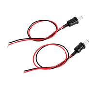 Akozon 1 Pair DC 12V Car LED Alarm Light - Alternating Flashing Security Dash Lamp for Vehicle Protection