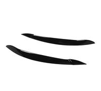 Akozon 1 Pair Headlight Eyebrow, Left Right Fade Proof Front Headlight Eyelid Trim for X5 E70 2008 to 2013 (Gloss Black)