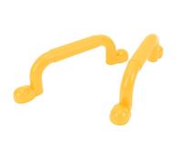 Akozon 1 Pair Playground Handles - Versatile Safety Hand Grips for Playset, Swing Set, Climbing Frame, and More - Slip Resistant Sturdy Design for Kids (Yellow)