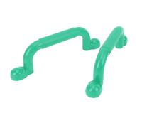 Akozon 1 Pair Playground Handles - Versatile Safety Hand Grips for Playset, Swing Set, Climbing Frame, and More - Slip Resistant Sturdy Design for Kids (Green)