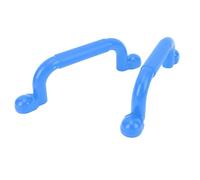 Akozon 1 Pair Playground Handles - Versatile Safety Hand Grips for Playset, Swing Set, Climbing Frame, and More - Slip Resistant Sturdy Design for Kids (Blue)
