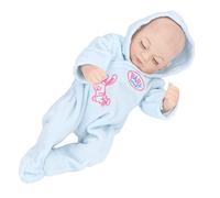 Akozon 10 Inch Reborn Doll - Soft Silicone, Realistic Features, Washable Lifelike Baby Doll Toy with Pajamas for Imaginative Play (10inch blue boy with eyes closed)