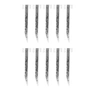 Akozon 10 Pack Galvanized Steel Small Railway Sleeper Brackets for Garden Timber Planter Beds, Duty Sawtooth Design for Raised Beds Retaining Driveway Edges