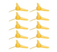 Akozon 10 Pcs 70Mm 3 Plastic Propellers For Ornaments Boats And Rc Cars Rotating Accessories With 2Mm, Multifunctional Accessory For Home Use (Yellow)