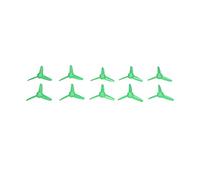 Akozon 10 Pcs 70Mm 3 Plastic Propellers For Ornaments Boats And Rc Cars Rotating Accessories With 2Mm, Multifunctional Accessory For Home Use (Green)