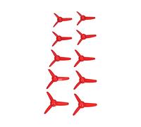 Akozon 10 Pcs 70Mm 3 Plastic Propellers For Ornaments Boats And Rc Cars Rotating Accessories With 2Mm, Multifunctional Accessory For Home Use (Red)