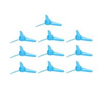 Akozon 10 Pcs 70Mm 3 Plastic Propellers For Ornaments Boats And Rc Cars Rotating Accessories With 2Mm, Multifunctional Accessory For Home Use (Blue)