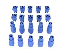 Akozon 10 Sets 3 Pin Aviation Power Connector for Professional Stage Lights and LED Displays 20A Durable Power Cable Plug for Speakers