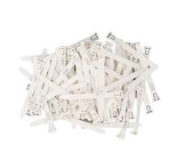 Akozon 100 Numbered Chicken Leg Bands - Reusable Identification Tags for Poultry, Ducks, Chicks, Pigeons, and Geese - Easy to Apply Leg Rings (White)
