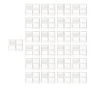 Akozon 100 Pcs Tactile Switch Cover Transparent ABS Push Button Cap Set for Enhanced Safety and Operation Ease