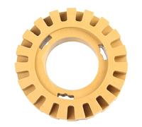 Akozon 100mm 4in Zigzag Teeth Shape Rubber Wheel Eraser Polishing Tool for Auto Detailing (4 Inch hollow)