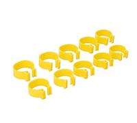 Akozon 100PCS Chicken Ankle Rings - Reusable Plastic Duck Leg Bands Clips for Poultry Identification, Easy to Install and, Suitable for Chickens, Ducks, and Geese (18mm)