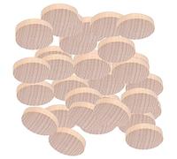 Akozon 100Pcs Eco-Friendly Blank Wood Discs, DIY Wooden Craft Accessories, for Jewelry Making, Decorative Magnets, Children's Hand-Made Creations, and Game Pieces (5cm)