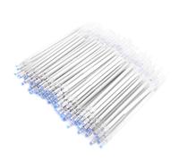 Akozon 100pcs Heat Erasable Pens for Fabric, Disappearing Ink Pen for Fabric, 13cm White High Temperature Disappearing Pen Refill Heat Erasable Marker for Dressmaking DIY Sewing