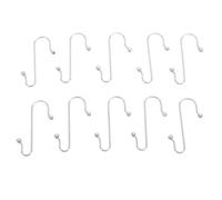 Akozon 100pcs Less Steel S Shape Hooks Multipurpose Hanging Hooks for Christmas Tree Ornaments, Decorations, and More