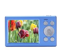 Akozon 1080P Digital Camera 48MP Autofocus Compact Point and Shoot 16X Zoom Anti Shake Portable Smallwith 2.8 Inch Main Screen for Travel (Blue)