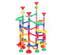 Akozon 109PCS DIY Ball Track Construction Building Blocks - Colorful Child Development Toys for Creative Fun and Learning
