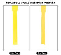 Akozon 10pcs Cow Identification ID Collars Plastic Livestock Marking Bands Safe Farm Accessory for Cattle Sheep Goats 4 Color Options (Yellow)