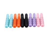 Akozon 10pcs Hair Root Clamp/Holder for Volumizing Curly Styles - Fluffy Hair Clamp/Holder Styling Tool for All Types - Non-Damaging Resin Rollers