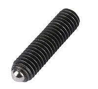 Akozon 10pcs M8 Screw Thread Hex Socket Carbon Steel Ball Spring Plungers Set, 10pcs M8 Carbon Steel Screw Thread Ball Black Spring Plungers Set Hex Socket Plunger M816 for (*30())