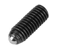 Akozon 10pcs M8 Screw Thread Hex Socket Carbon Steel Ball Spring Plungers Set, 10pcs M8 Carbon Steel Screw Thread Ball Black Spring Plungers Set Hex Socket Plunger M816 for (*20())