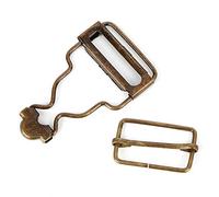 Akozon 10pcs Metal Adjustable Strap Buckles for Bib Pants, Jeans, and Child Clothes - 2.7cm Bronze Heavy-Duty Buckles (Bronze inner diameter 2.7CM1 set)